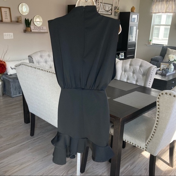 ๐ Pretty Little Thing Midi ruffle little black dress ๐ 6 - Picture 6 of 7